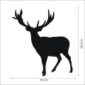 Cheap Waterproof Removable Deer Vinyl Christmas Window Sticker